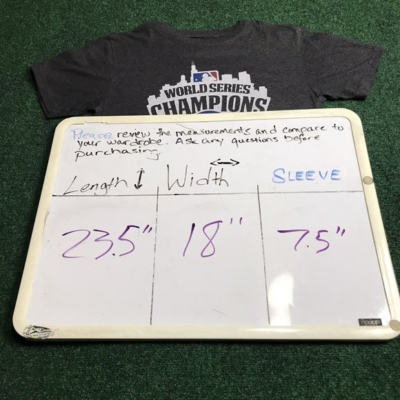 Wrights and Ditson Chicago Cubs 2016 World Series Champions Mens T-shirt Size L - Picture 5 of 5